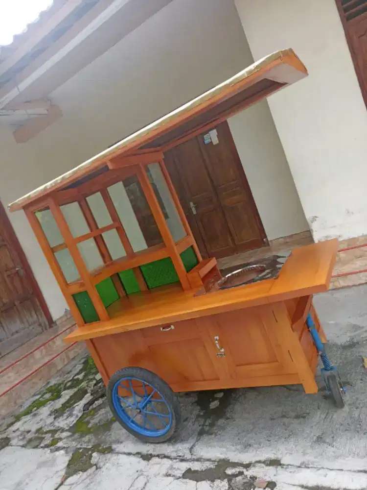 Gerobak Angkringan Bakso Mie Ayam PeceL Bubur Sate Martabak Ronde dlL