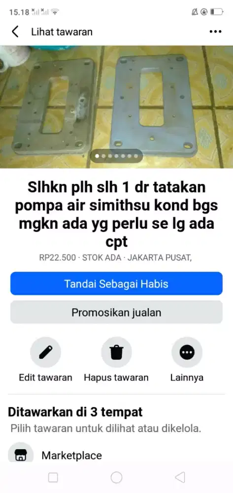 Slhkn plh slh 1 dr tatakan pompa air simithsu kond bgs mgkn perlu