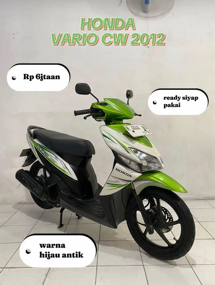 Vario cw 2012 hijau antik