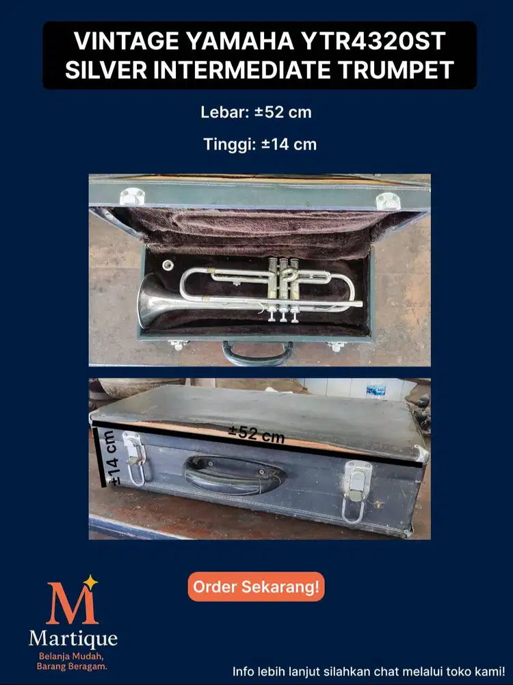 VINTAGE YAMAHA YTR4320ST SILVER INTERMEDIATE TRUMPET
