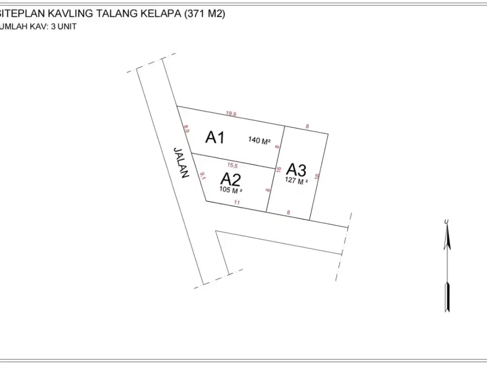Tanah Tl. Kelapa Palembang SHM Premium Strategis