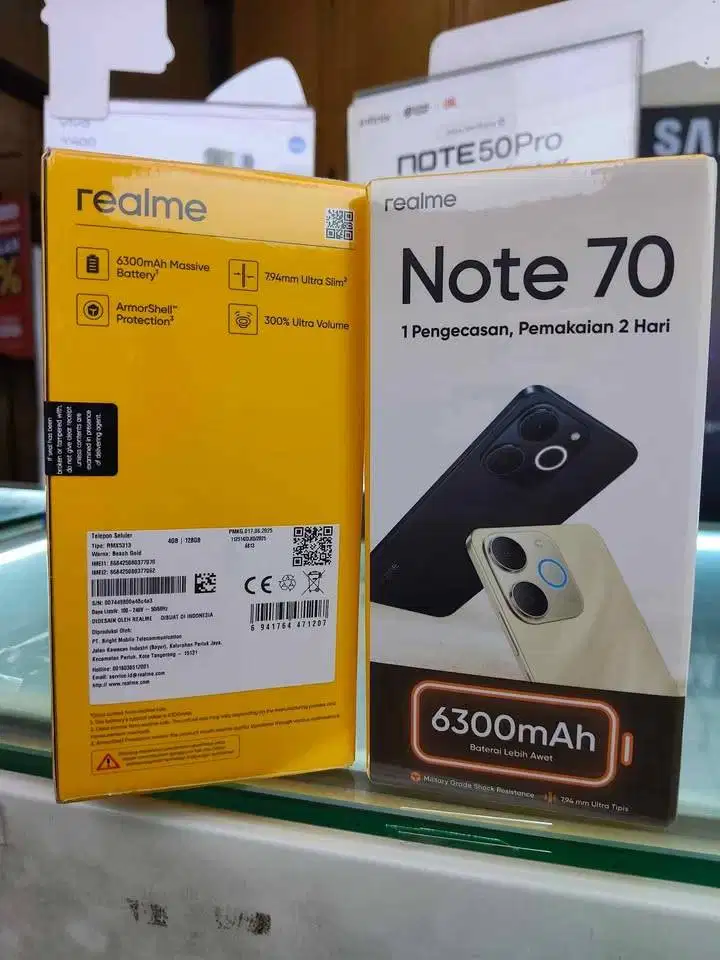 Realme Note 70 Ram 4/64gb 6/128gb Bergaransi Resmi