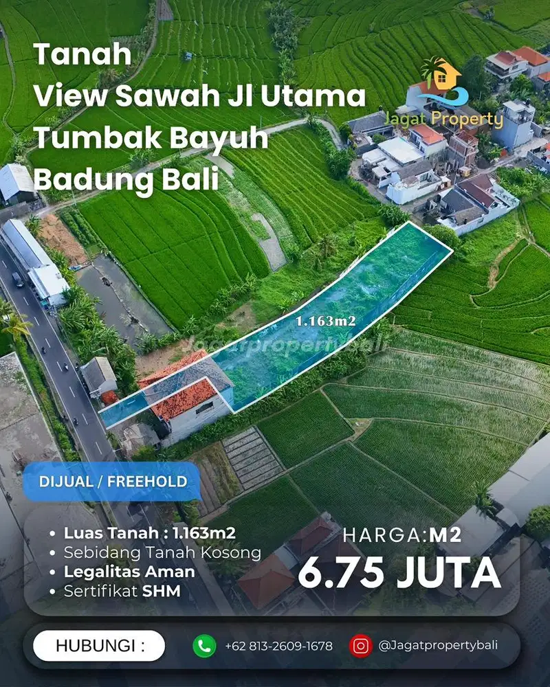Dijual Tanah Berlokasi Tumbak Bayuh Canggu Badung Bali