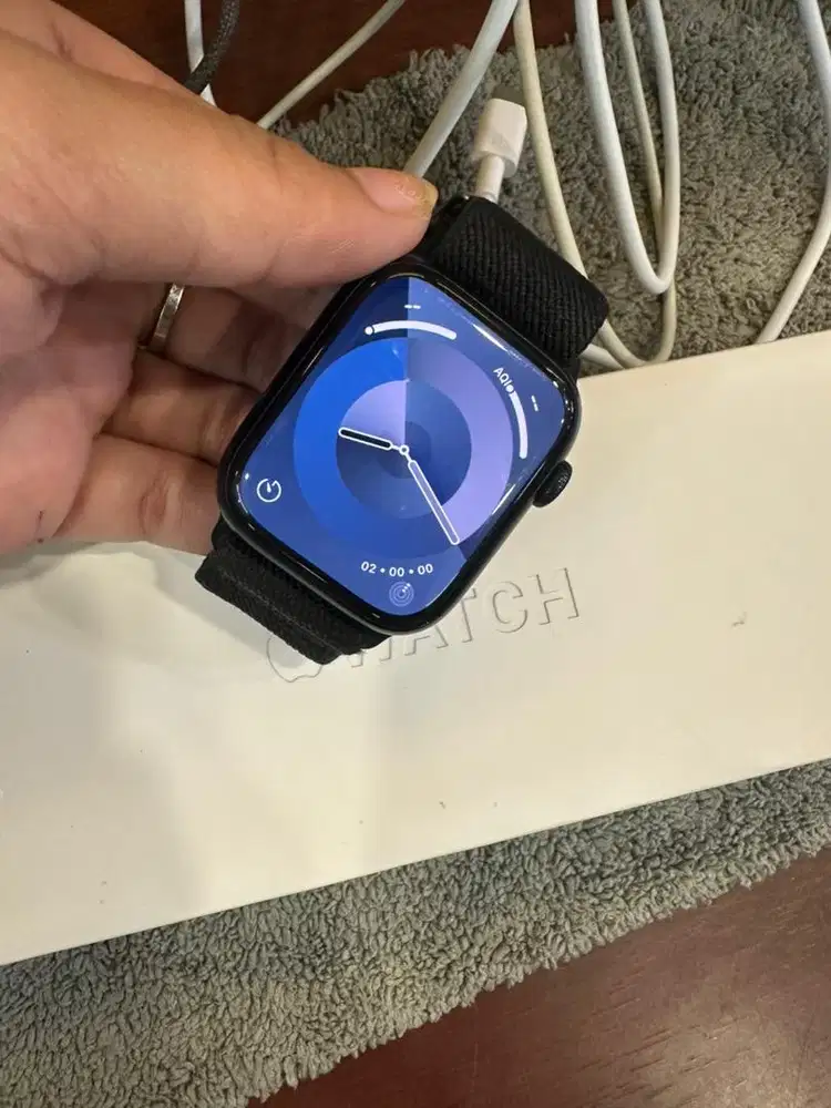 Apple Watch Series 8 45mm midnight ex ibox bh 88% lengkap