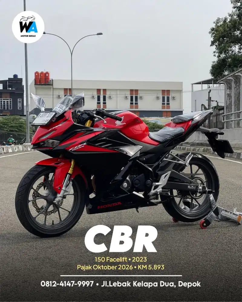 DP 500 RIBU Honda New Cbr 150 Facelift Tahun 2023 Cash/Kredit