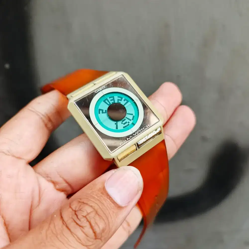 Jam tangan casio film watch normal rare item