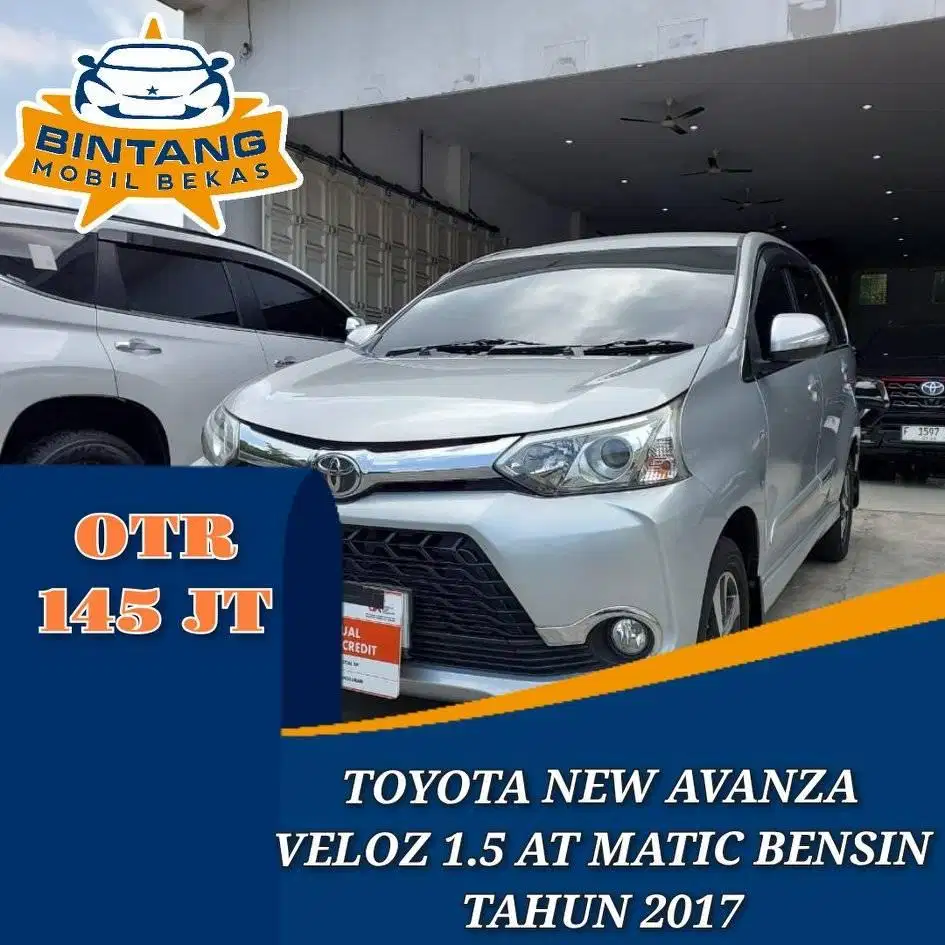 TOYOTA NEW AVANZA VELOZ 1.5 AT AUTOMATIC 1500 CC BENSIN TAHUN 2017