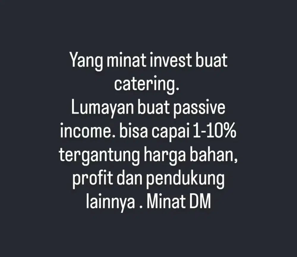 Investasi modal terjangkau profit konsisten mingguan aman terjamin