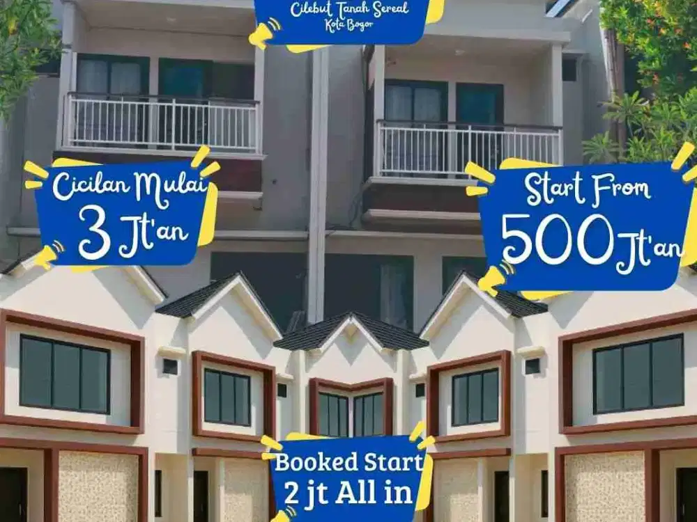 rumah 2 lantai lokasi di kota bogor