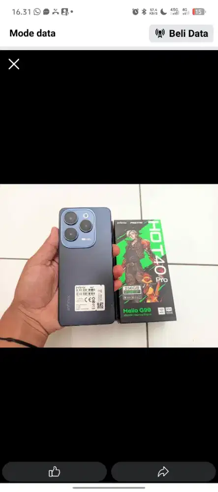 Infinix hot 40 pro 12/256 fullset