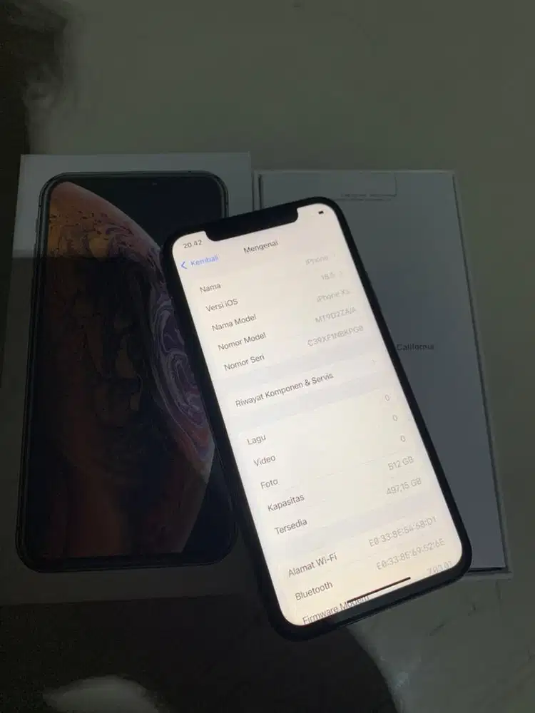 Iphone xs 512gb ex inter warna gold