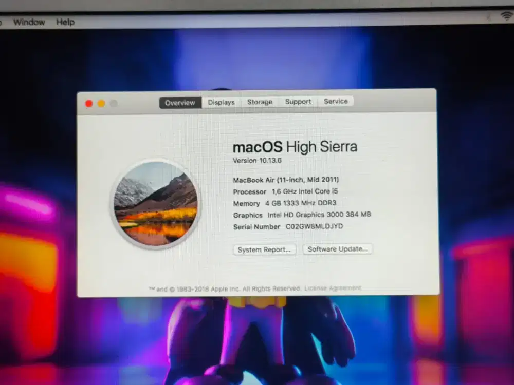 MACBOOK AIR A1370 EMC2471 Designed California Special Edition