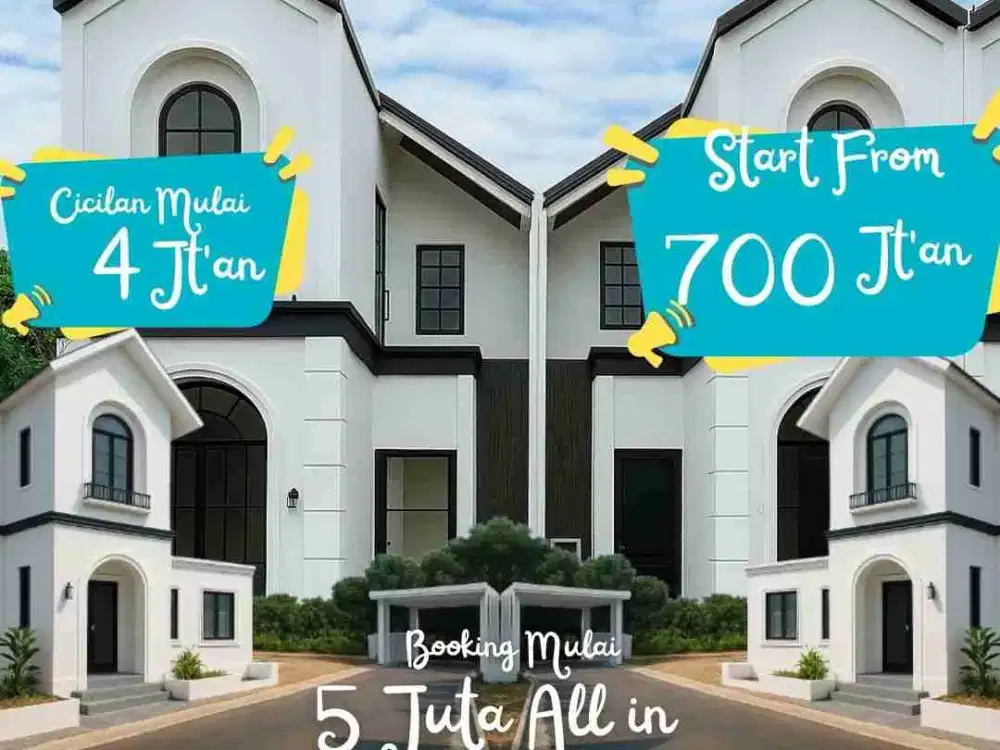 rumah 2 lantai 700 jt di bnr bogor