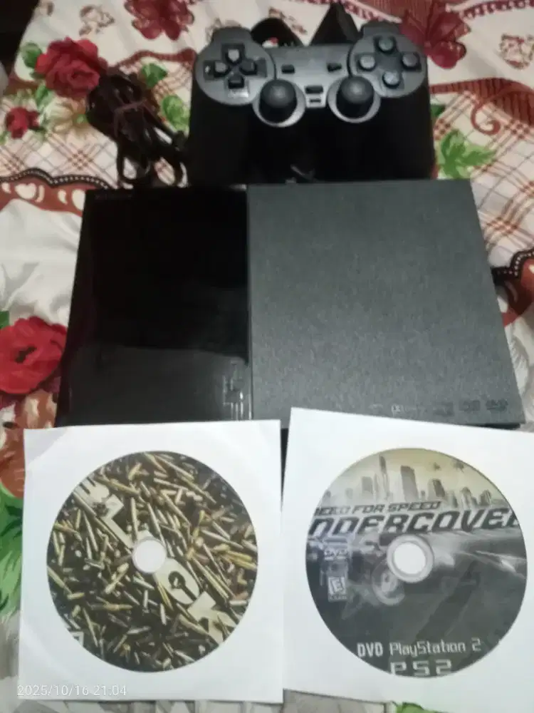 Jual PS 2 slim masih kaset belum HDD