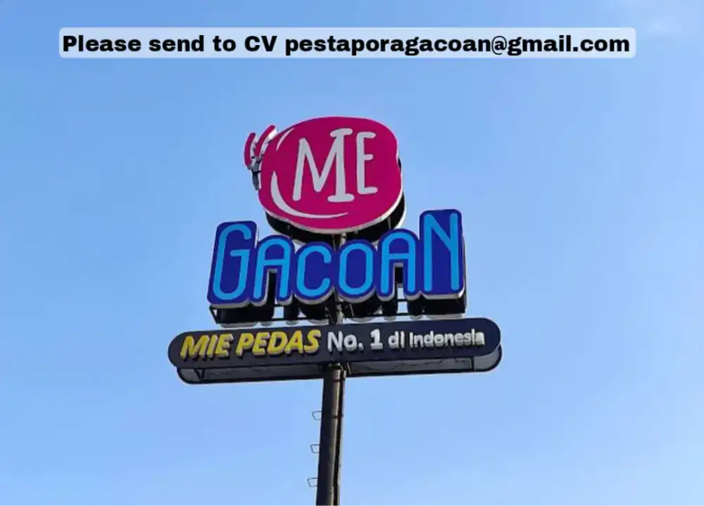 Lowongan kasir mie gacoan
