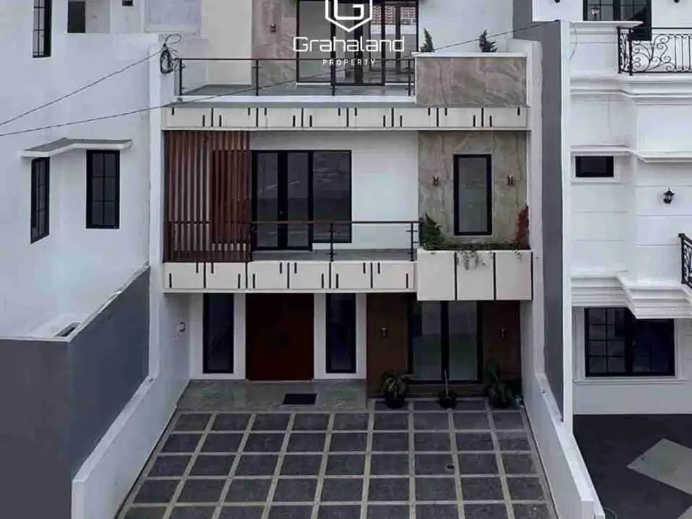 Rumah Mewah Dalam Cluster Pinggir Jalan Lokasi Strategis Di Jagakarsa