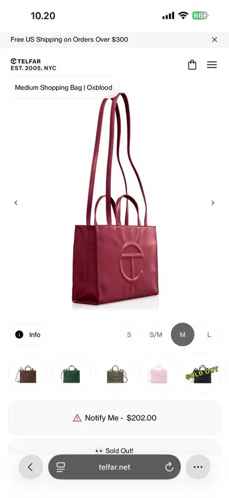 Telfar Bag - Medium - Oxblood