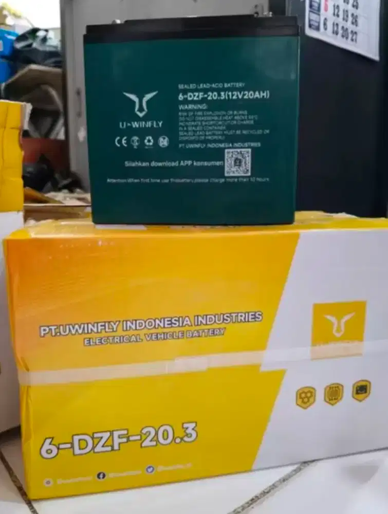 Aki motor listrik uwinfly 12v 20ah