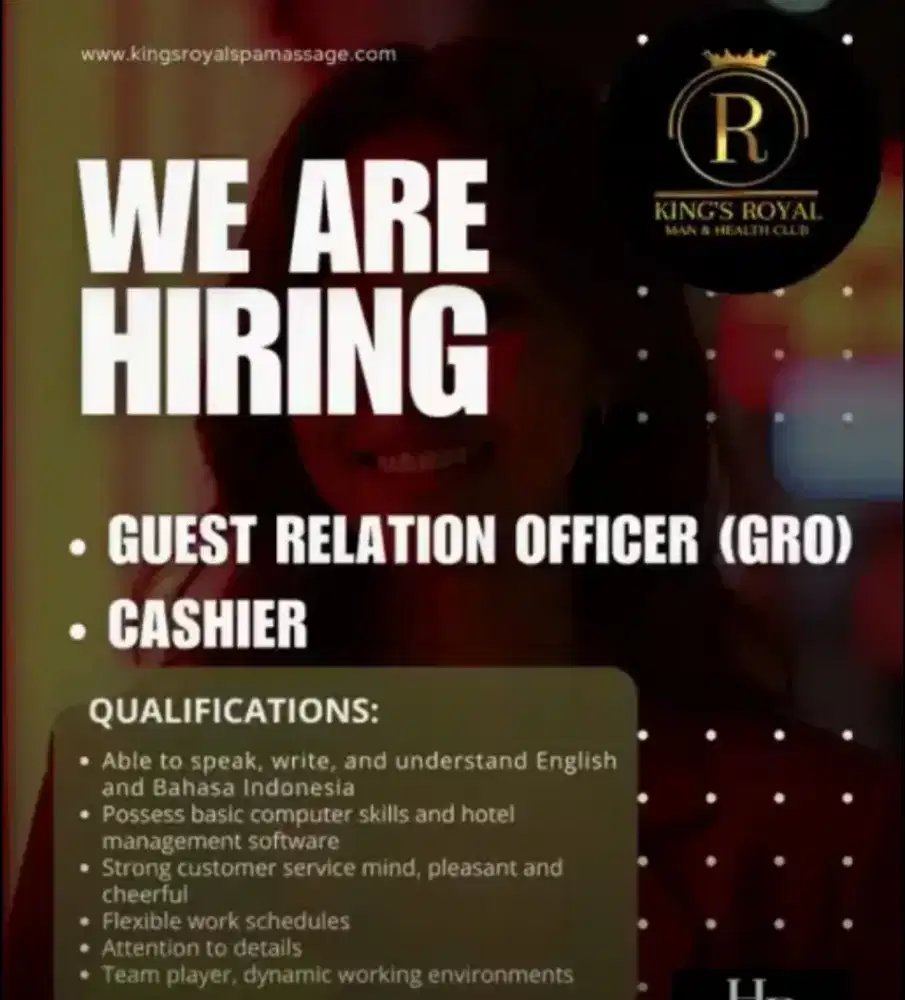 RECEPTIONIST DAN GRO SPA