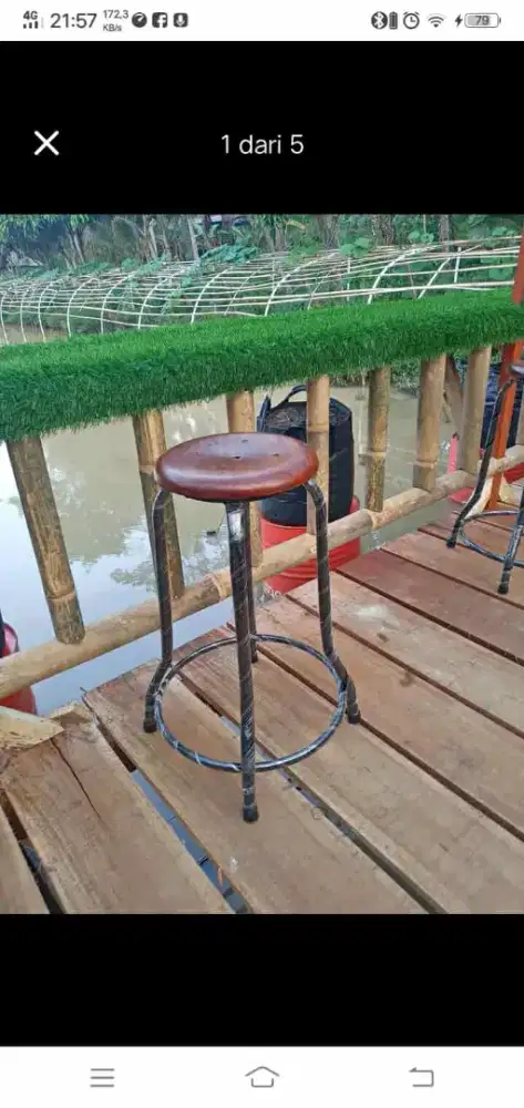 Kursi kafe bar 60cm