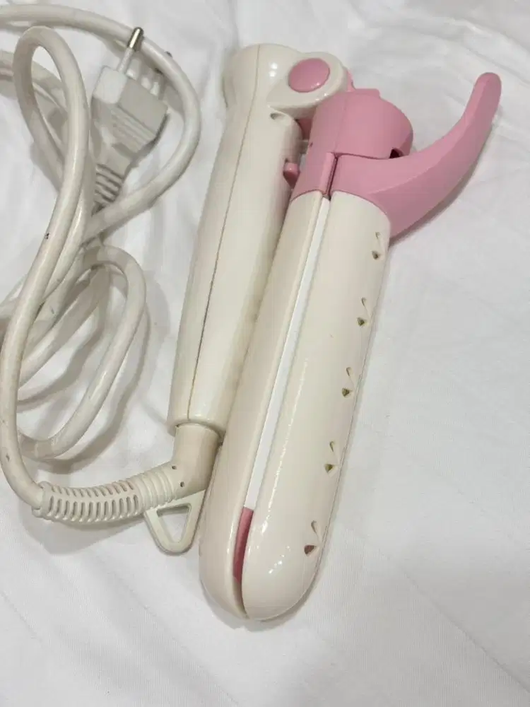 Catokan lipat/portable 2in1 catok dan curler