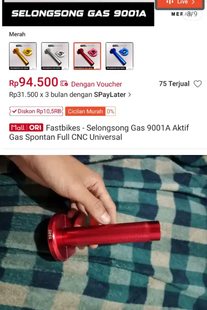 Gas spontan original (universal)