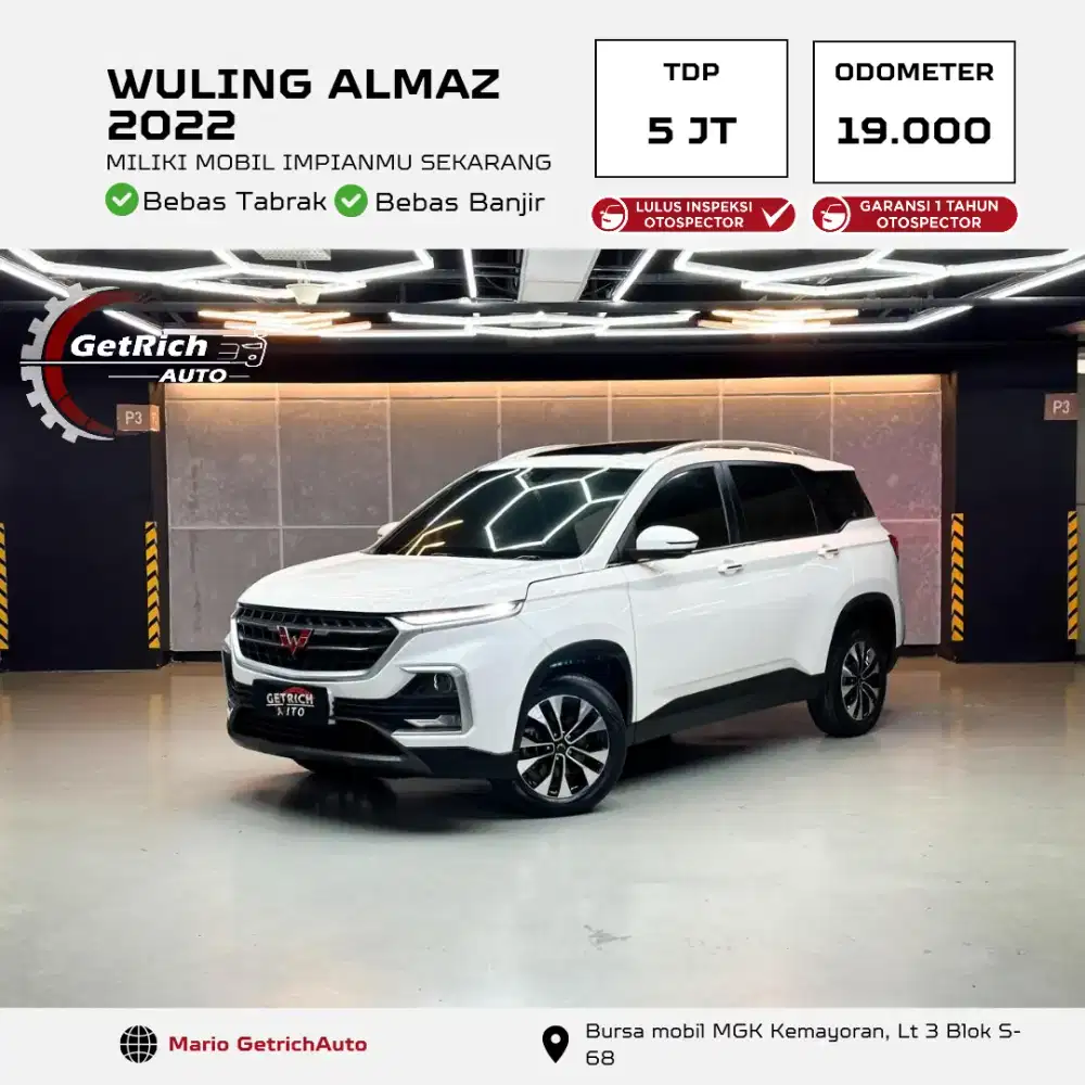 LOW KM 19 RB WULING ALMAZ 2022 DP MURAH