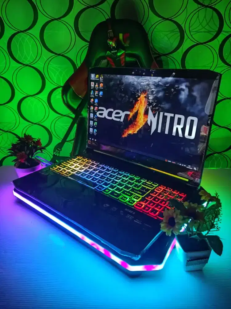 Laptop Acer nitro 5 ram 16gb ssd 512gb core i7 gen 10 dual vga cod