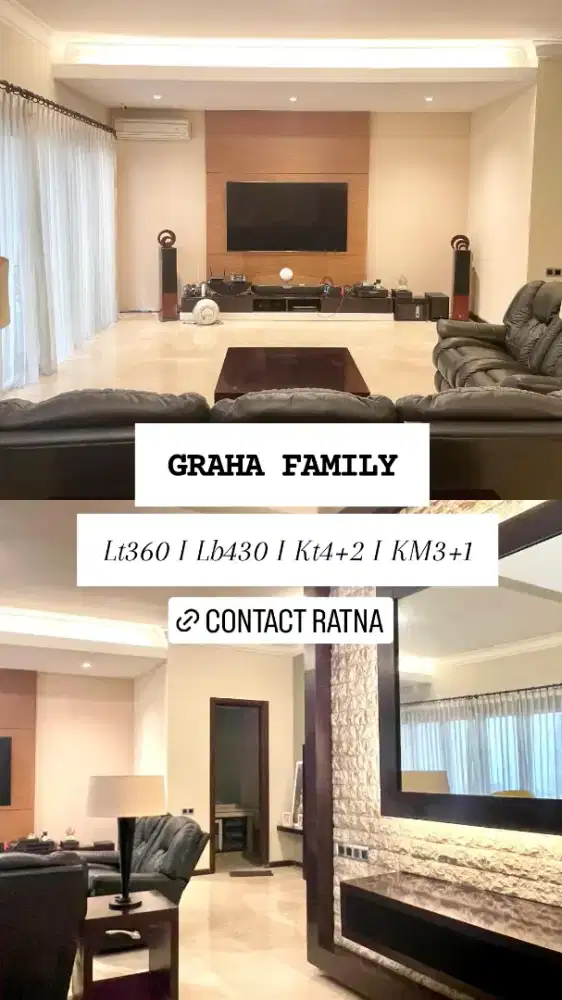 Dijual Rumah Graha Family Dekat Nasional Hospital