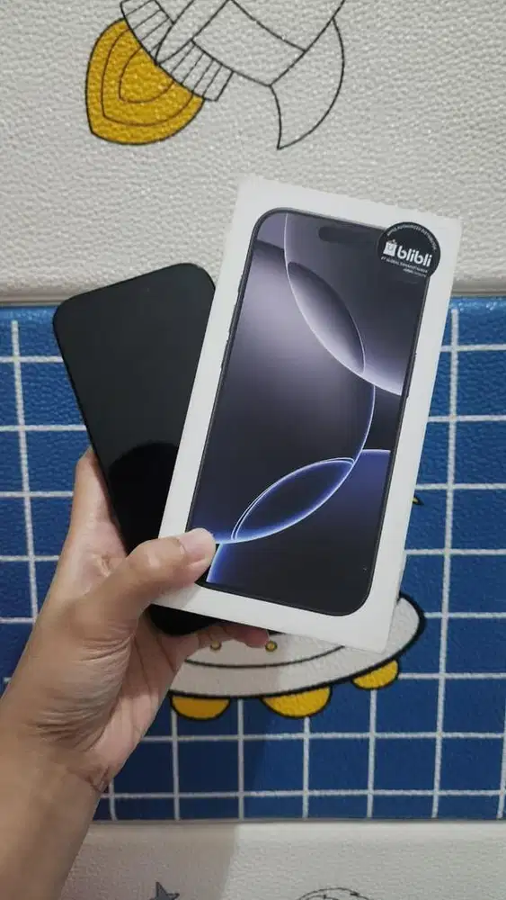 BU iPhone 16 Pro 128 Black Resmi Indonesia