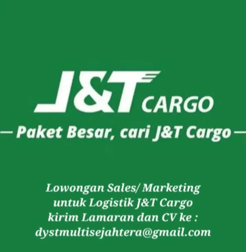 Lowongan sales untuk logistik Cargo