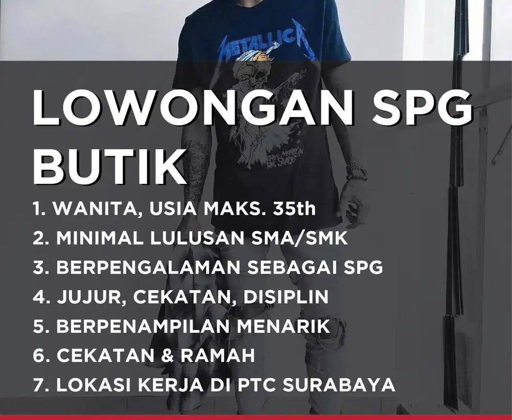 SPG BUTIK PTC SURABAYA