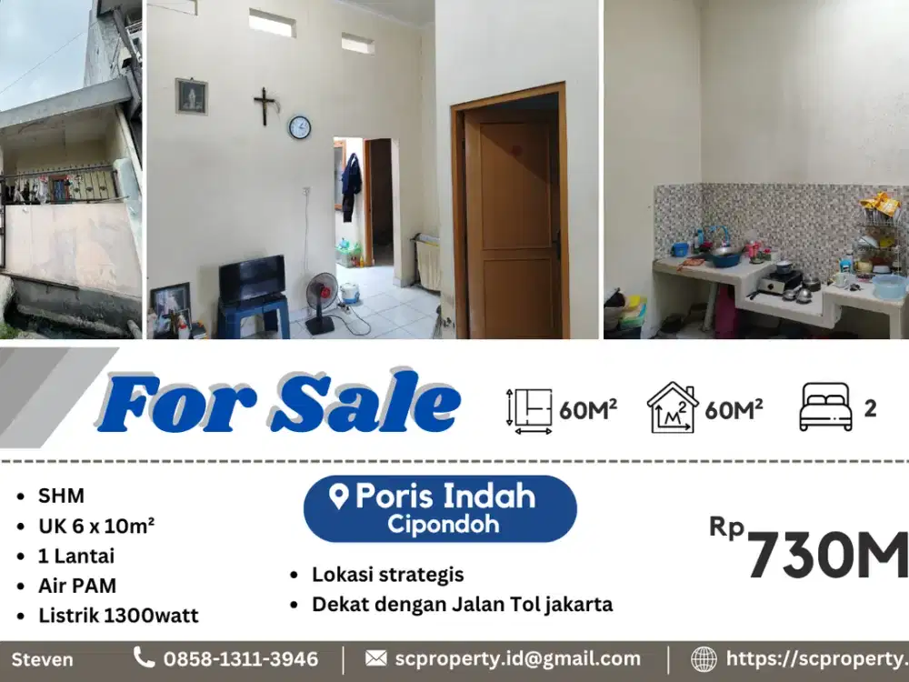 Dijual Rumah termurah!!! di Poris Indah Tangerang