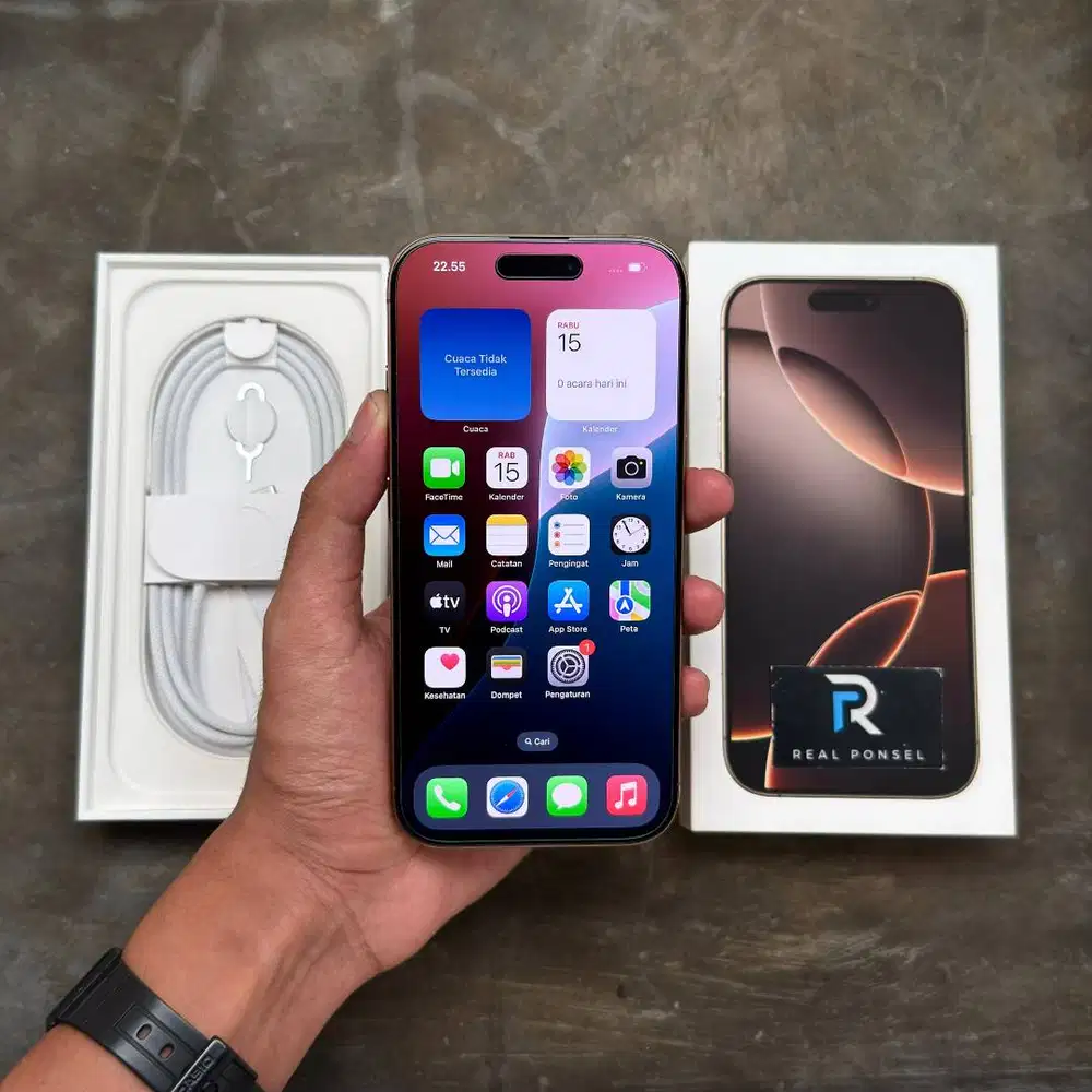 iPhone 16 Pro 256 iBox Dessert Titanium 1 Bulan Pakai