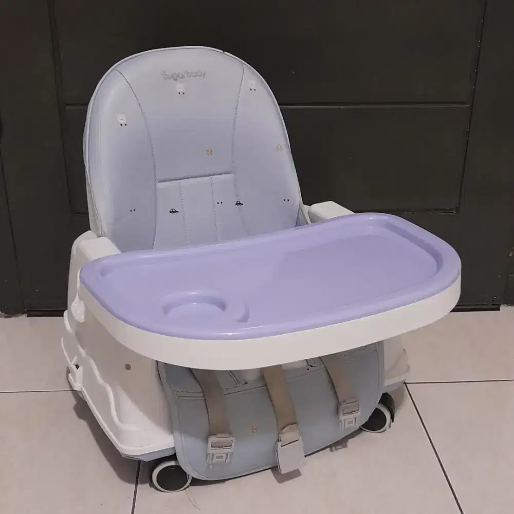 SUGAR BABY KLASSIC BABY CHAIR 6 IN 1. MEJA MAKAN BAYI BALITA. LIKE NEW