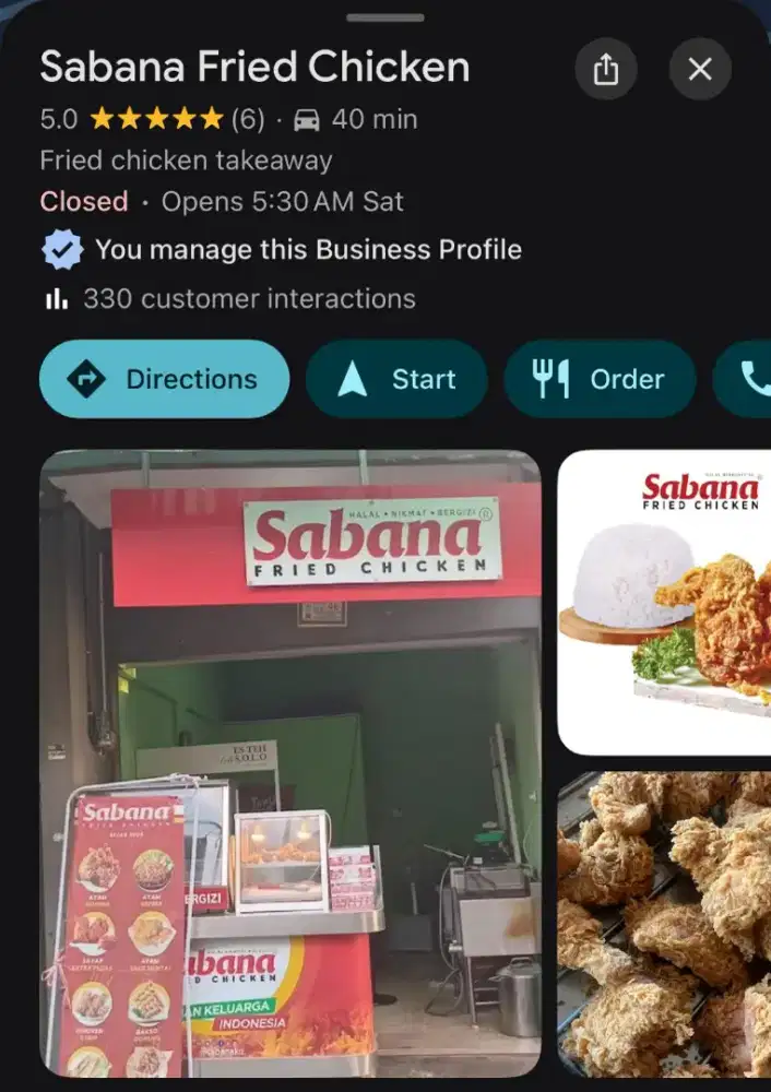 Take Over Kemitraan Sabana Fried Chicken, Es Teh Solo, Tahu Gila