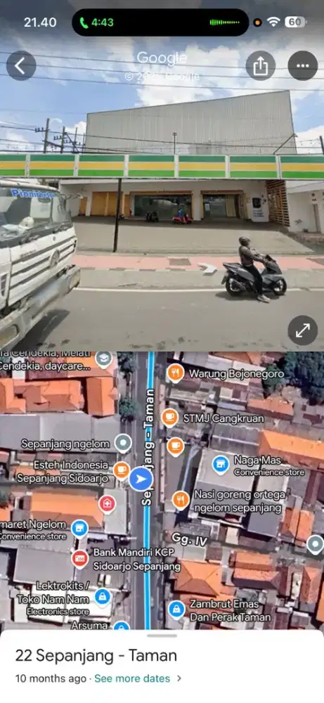 Dijual Bangunan Komersial Raya Ngelom Sepanjang, Bekas Supermarket SHM