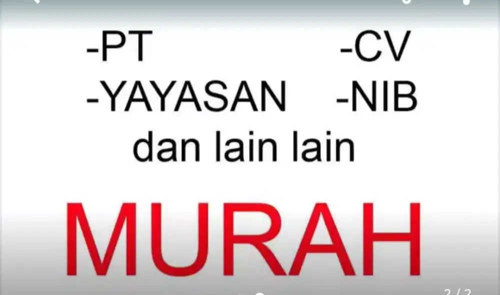 Pembuatan PT CV buat yayasan NIB perorangan BPOM merek dll