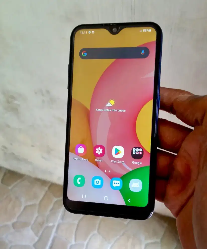 Samsung A01 ( 2/16GB ) OS ANDROID 10, SUPER MULUSSS, HRG 450.000