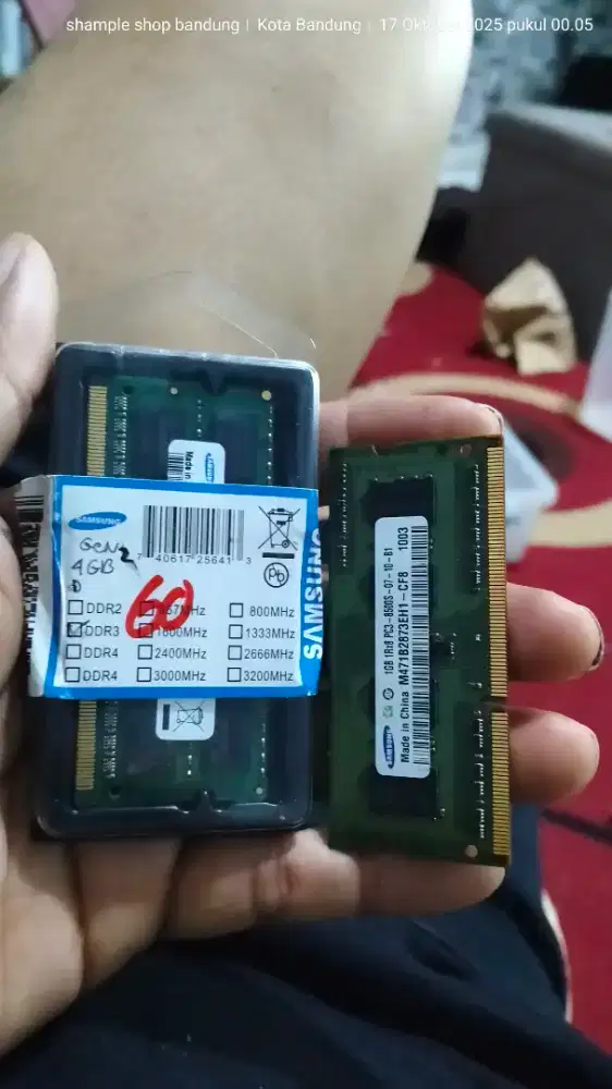 RAM LAPTOP/NOTEBOOK DDR3 INTEL GEN 2