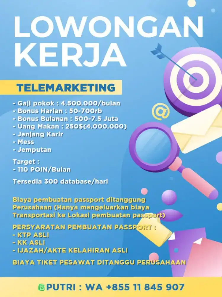 Lowongan kerja tele