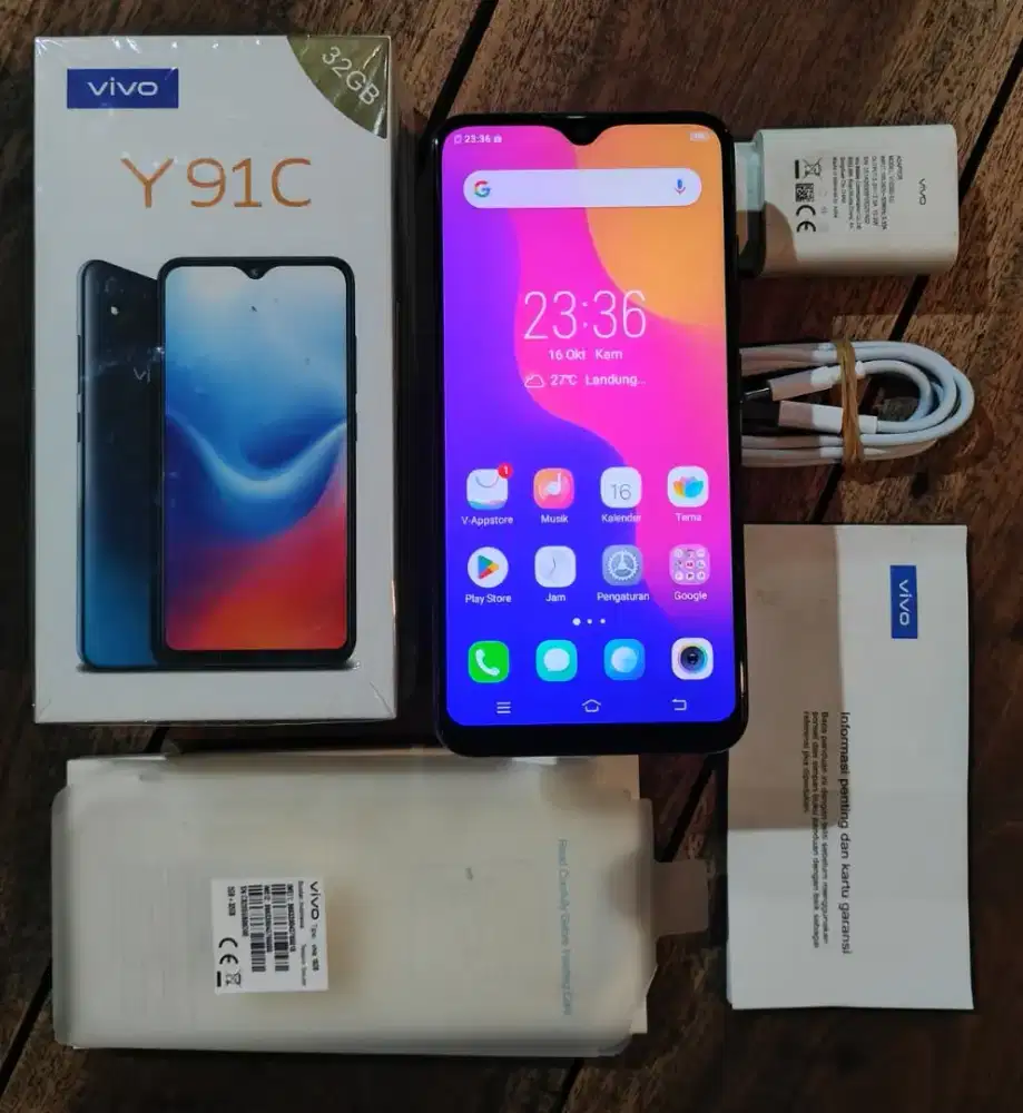 VIVO Y91c - RAM 2/32 GB || FULLSET ORIGINAL