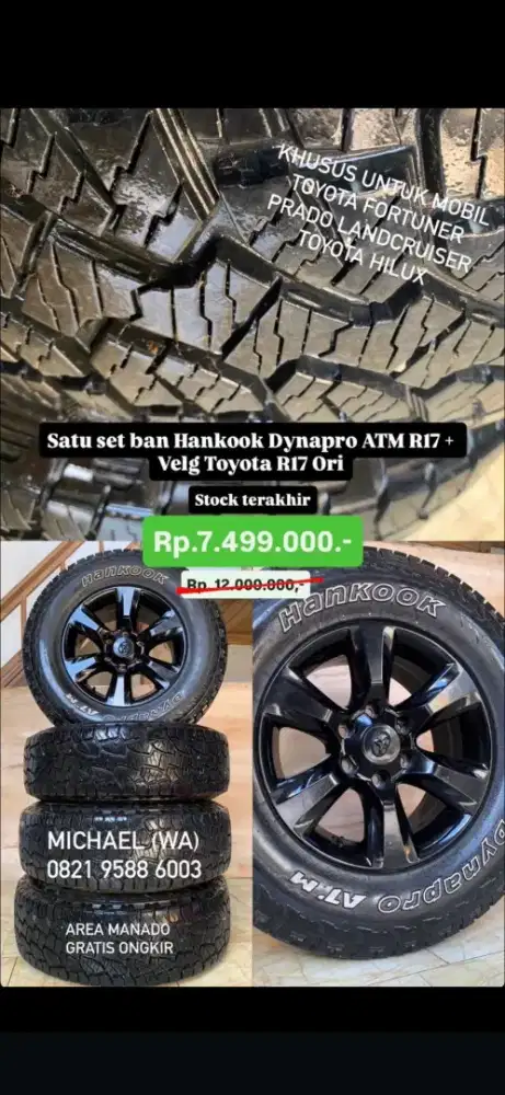 Velg dan ban landcruiser