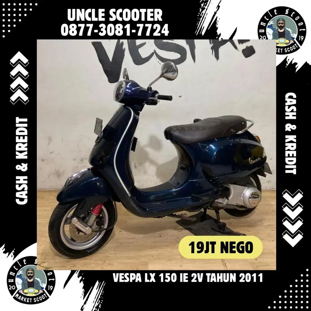 Bismillah Dijual Cepat Vespa LX 150ie 2V Tahun 2011 Midnight Blue