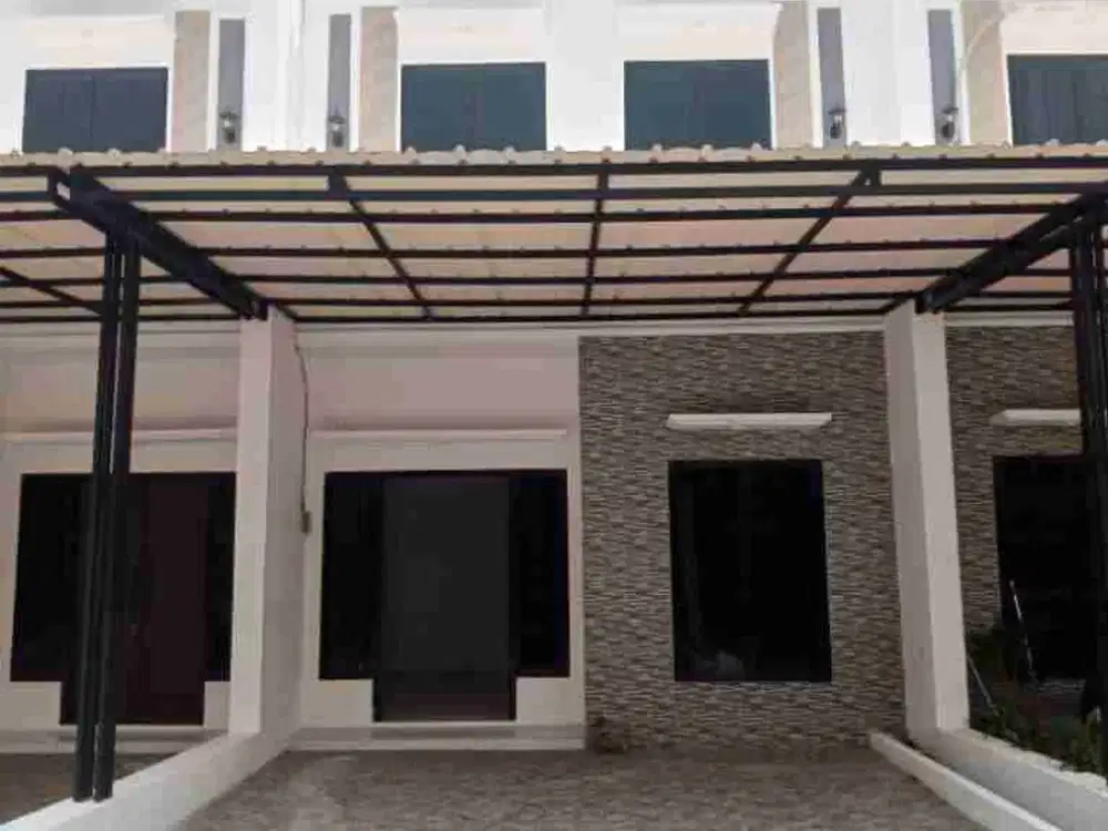 rumah baru 2 lantai siap huni, dp 0% free biaya biaya