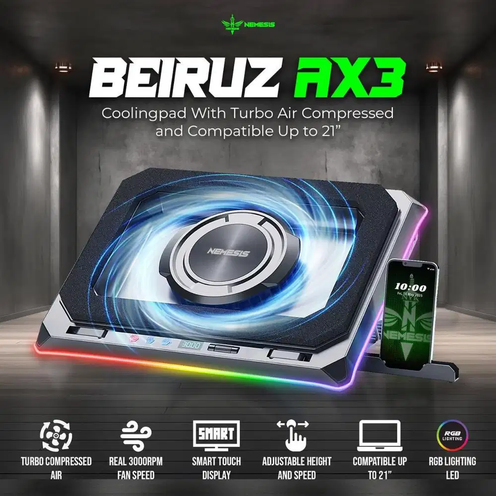 Coolingpad Turbo with Plate Topper NYK Nemesis AX3 Beiruz