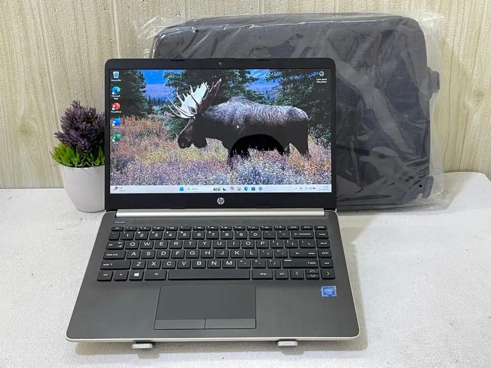 Bu Mau Jual Hp 14s-cf1047TU Intel Celeron N4205U Ram 8Gb Ssd 256Gb