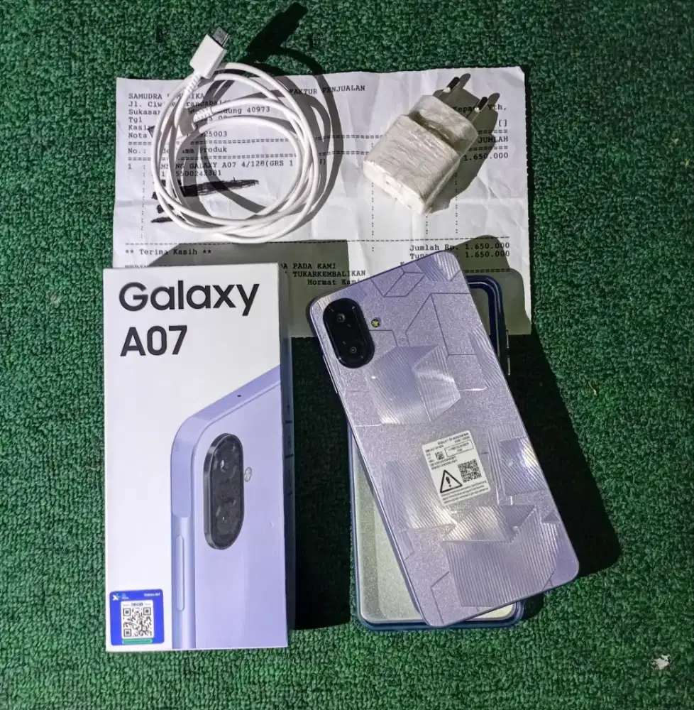 Samsung A07 4/128GB Fullset Seperti Baru No Minus • 3 MINGGU PEMAKAIAN