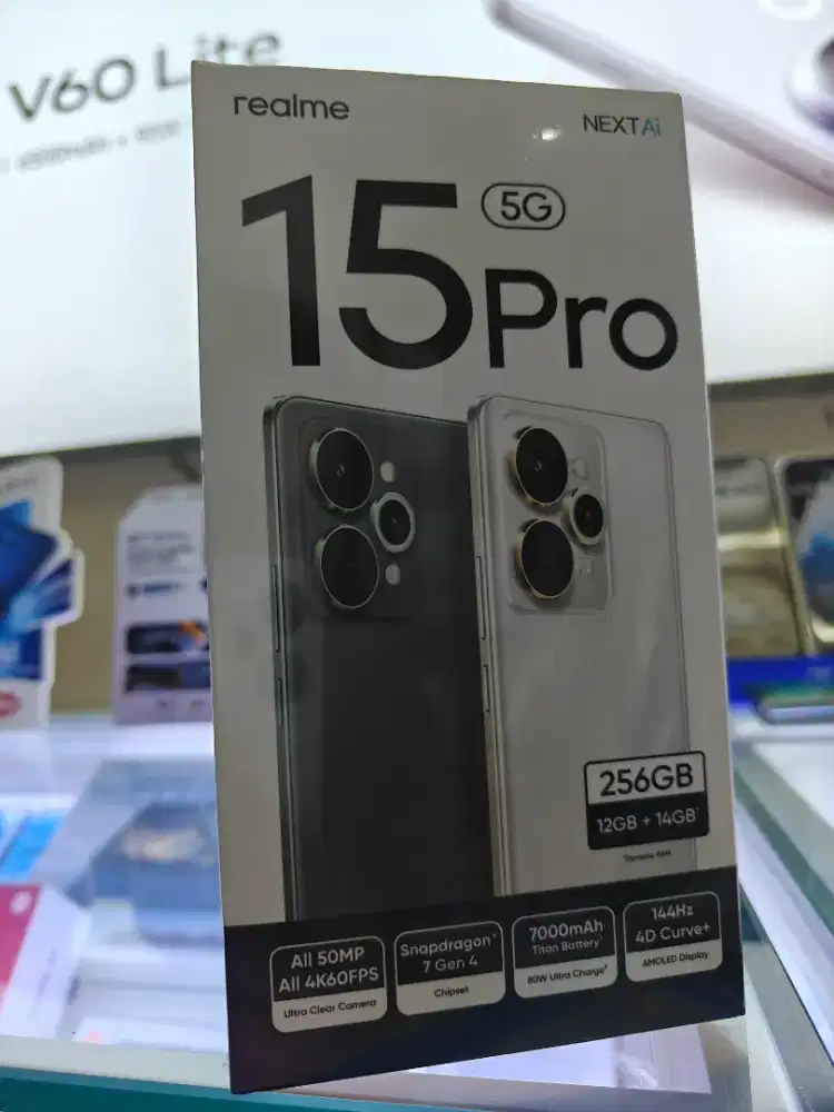 Realme 15 Pro 5G 12GB+14GB/256GB,Baru,Segel Box,Garansi Resmi,Original