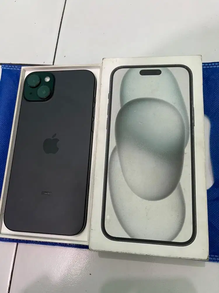 iphone 15plus 128gb ibox black Like new bh100 Garansi on maret 2026